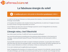 Tablet Screenshot of lepanneausolaire.net